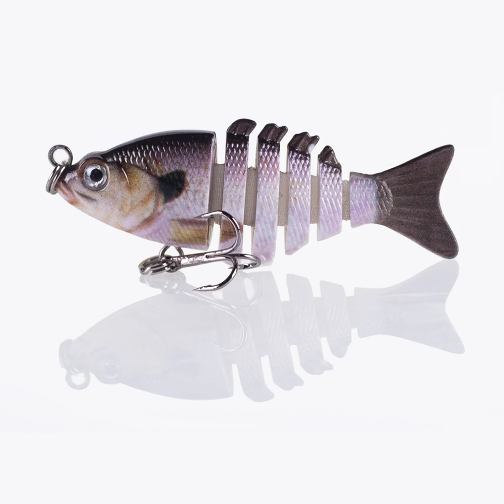 5 Esche Bioniche Pesca Con Movimento Realistico – Corpo Multi-Articolato 10cm Con Scatola