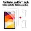 2pcs 9h Tempered Glass Screen Protector For Xiaomi Redmi Pad Se 11 inch 2023 Protective Film Accessories 2