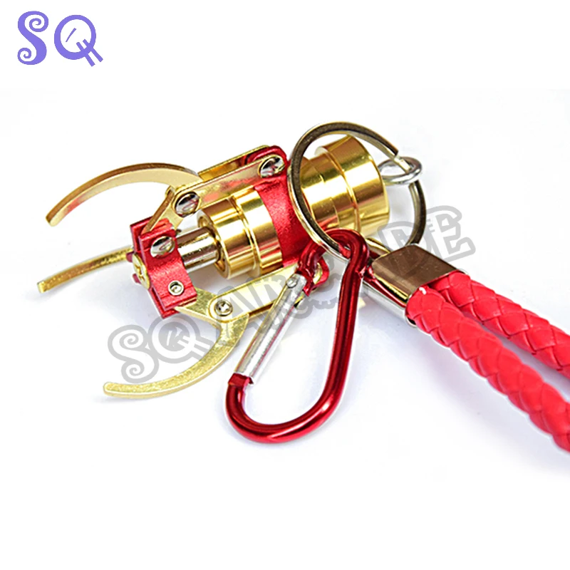 금도금 미니 클로 자판기 DIY 장난감 게임, 동전 작동 인형 기계, 게임 상품, 크레인 기계 선물, 65mm