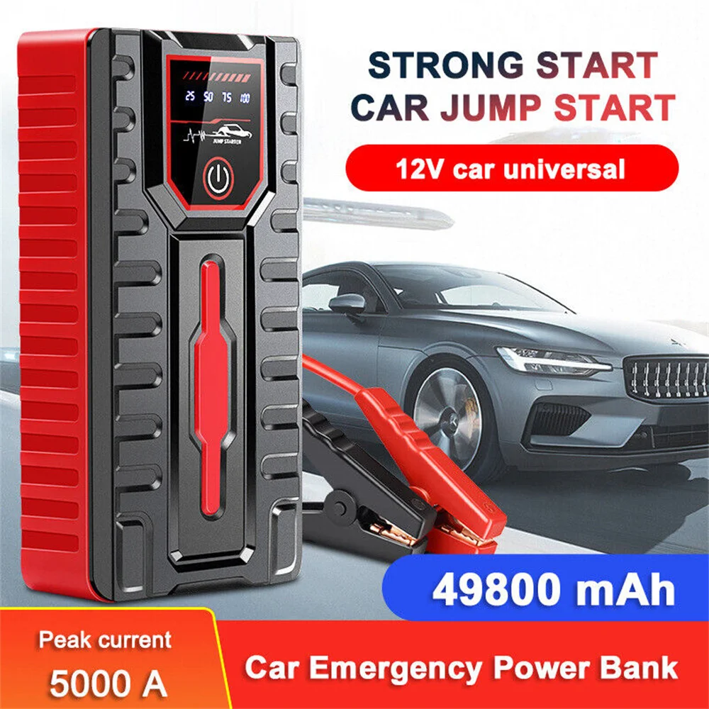 49800Mah Car Jump Starter Power Bank 12V Car Booster Charger Dispositivo Di Avviamento Batteria Diesel A Benzina Portatile Di Car Jump Start