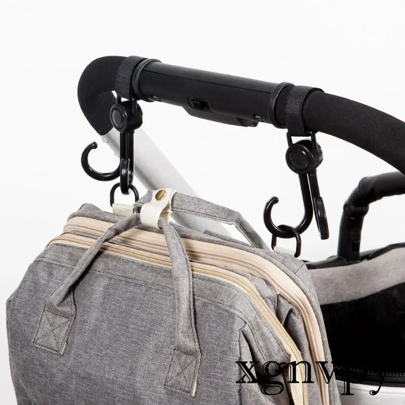 Xgnvpy 2Pcs/Set Hooks for Stroller Car Shopping Cart Hooks Baby Stroller Accessories Rotate 360 Degree Hook Pram Bag Hanger
