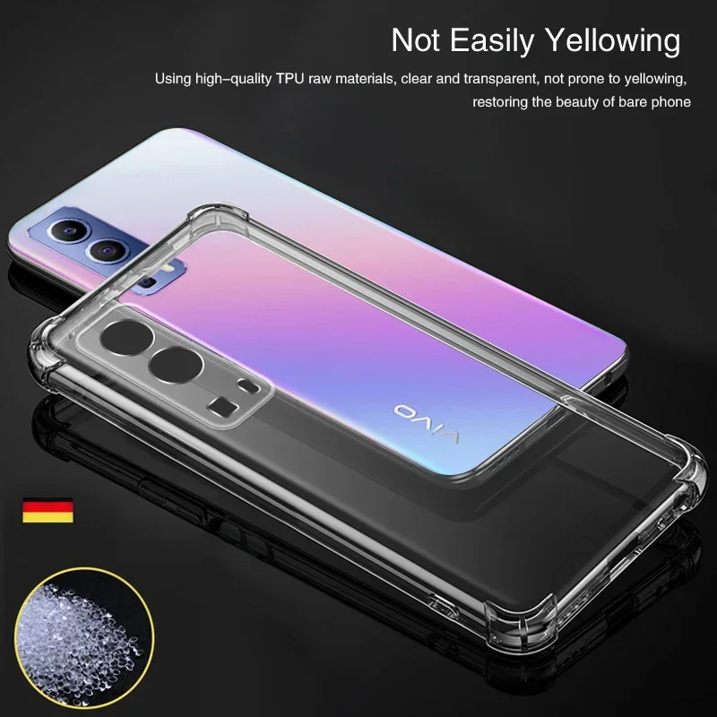 Enhanced Shockproof Transparent Phone Case with Reinforced Corners and Soft Protective Bumper