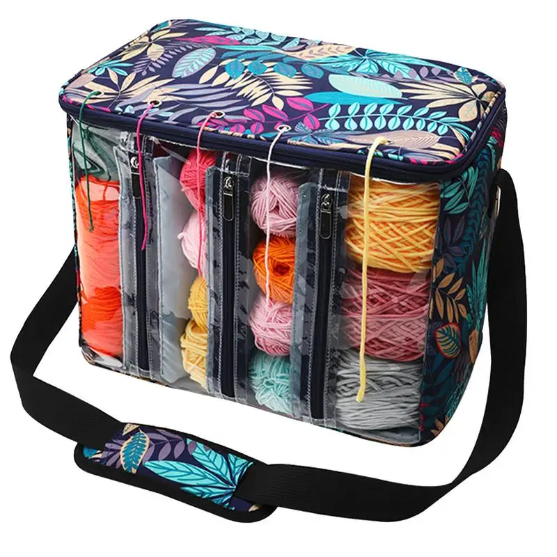 Crochet Bag Knitting Organizer Yarn Storage Case Yarn Holder Large Capacity  Multifunctional Crochet Tote Bag Waterproof For - AliExpress