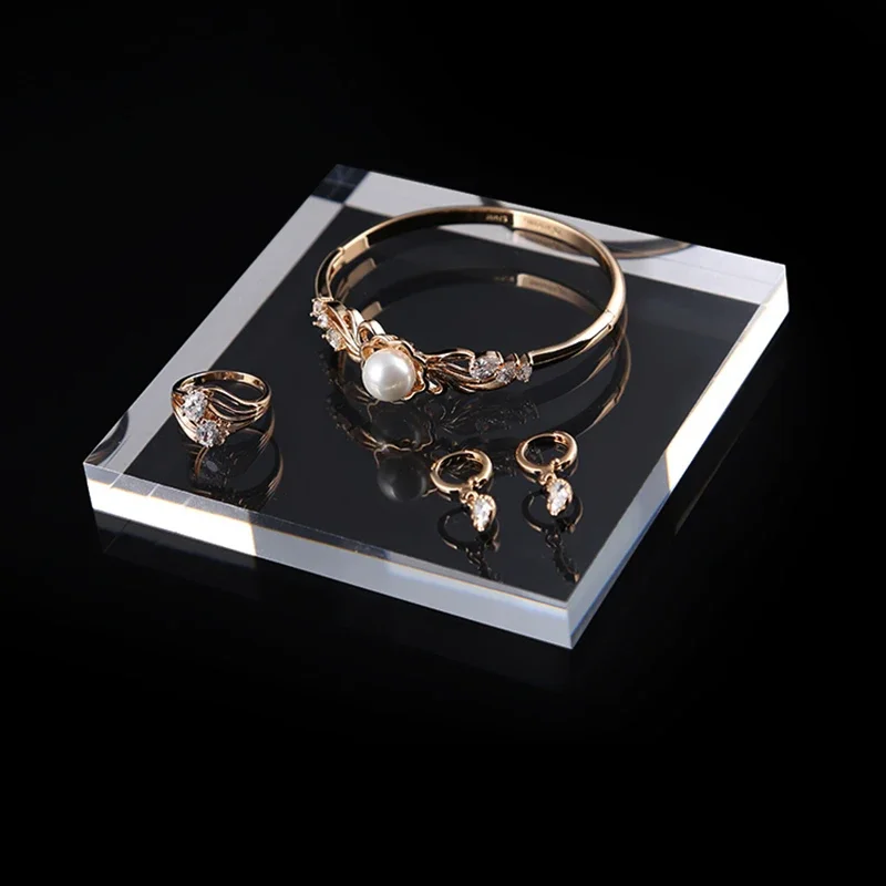 Acrylic blocks Jewelry holder Jewellery organizer display stand for Bracelet Necklace Ring earring cosmetics perfume tray case jewelry display stand jewelry display frame