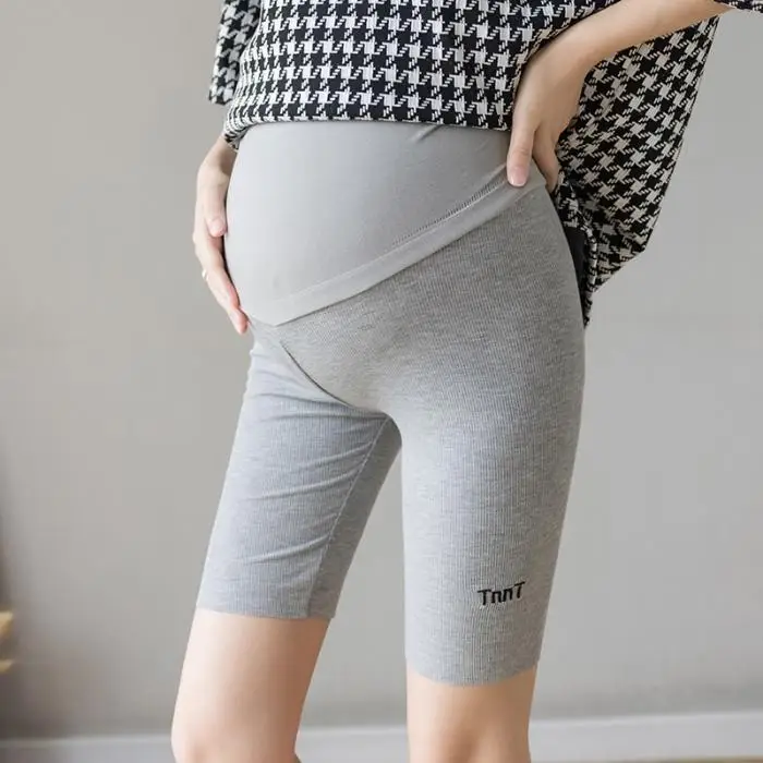 Fattened Large-size Maternity Shorts Summer Thin Cotton Outer Wear Anti-light Yoga Leggings 100kg Pregnant Women