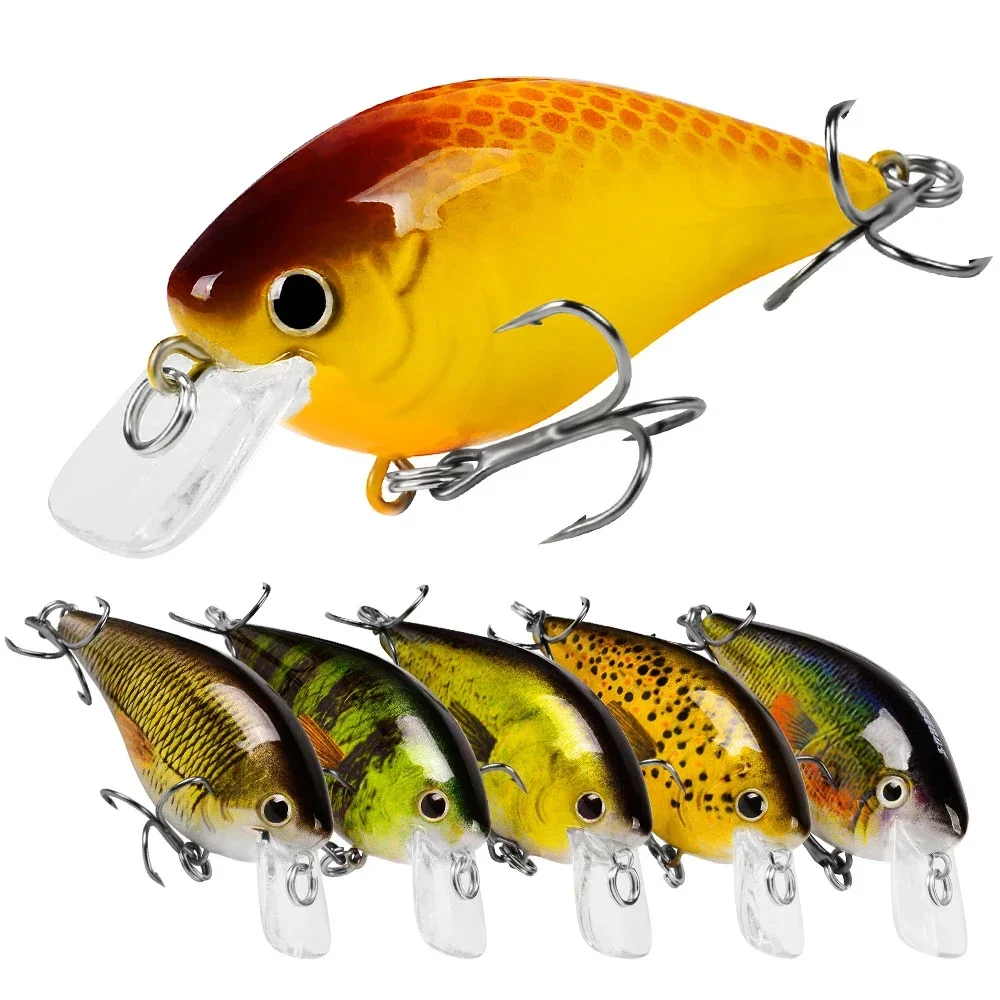 

1 set 6PCS Topwater Crankbait Fishing Lure 7cm 13g Artificial Wobblers Crank Bait Bass Trout Carp Swimbait Fishing Tackle