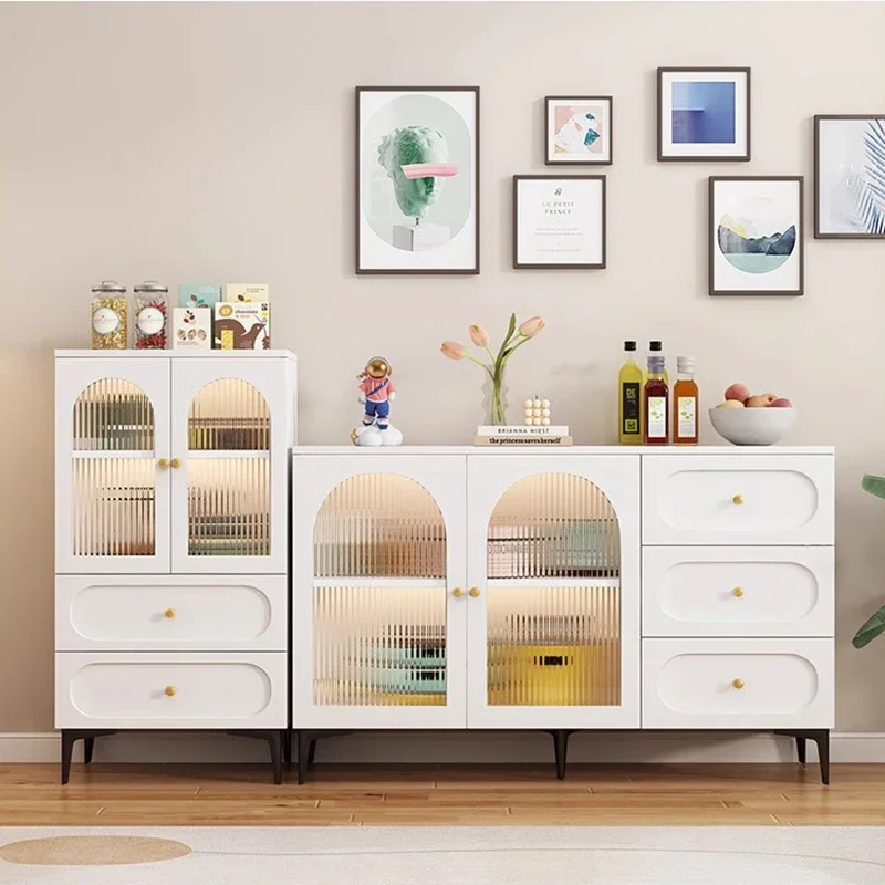 Nordic Multifunction Sideboard Cabinet Italian Minimalism Storage Shelf Tea Cabinet Showcases Kitchen Furniture Vitrina FYSC