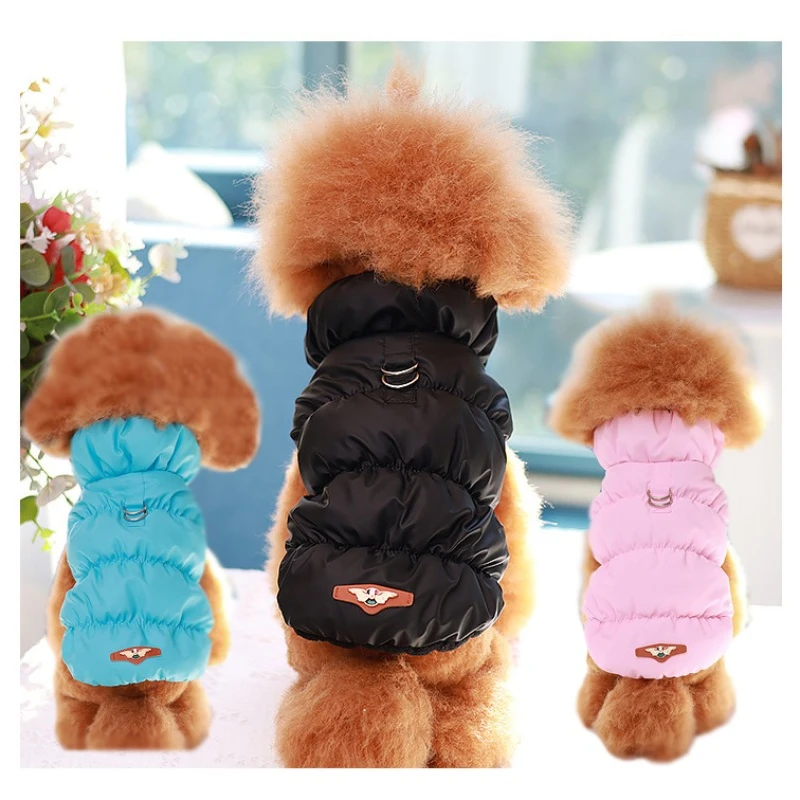 

Soft Warm Dog Clothes Winter Padded Puppy Cat Coat Jacket For Small Medium Dogs Chihuahua French Bulldog Poodle Vest Pet Outfit