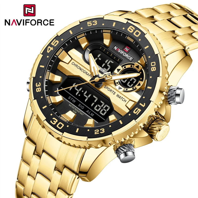 NAVIFORCE Orologio da uomo di lusso impermeabile sportivo