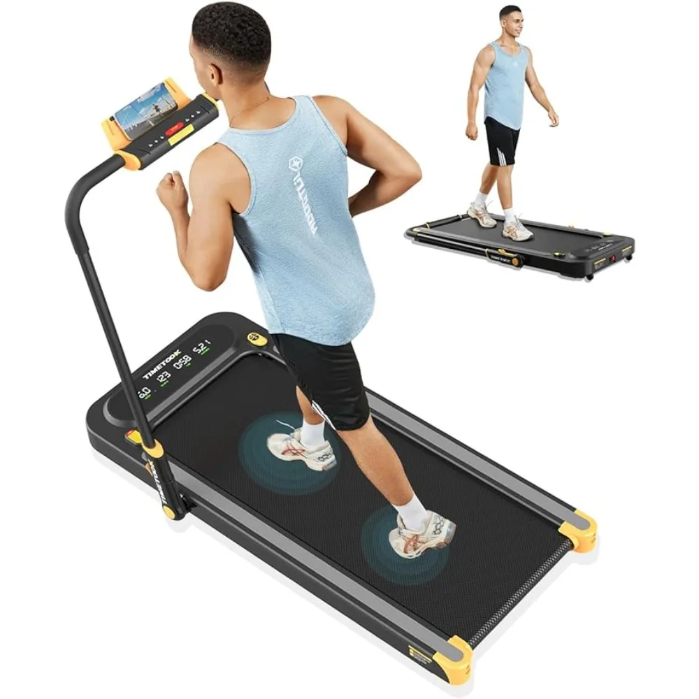 

2 in 1 Folding Treadmill 2.5HP Walking Treadmill with 265lb Weight Capacity Electric Foldable Treadmill for Home Freight free