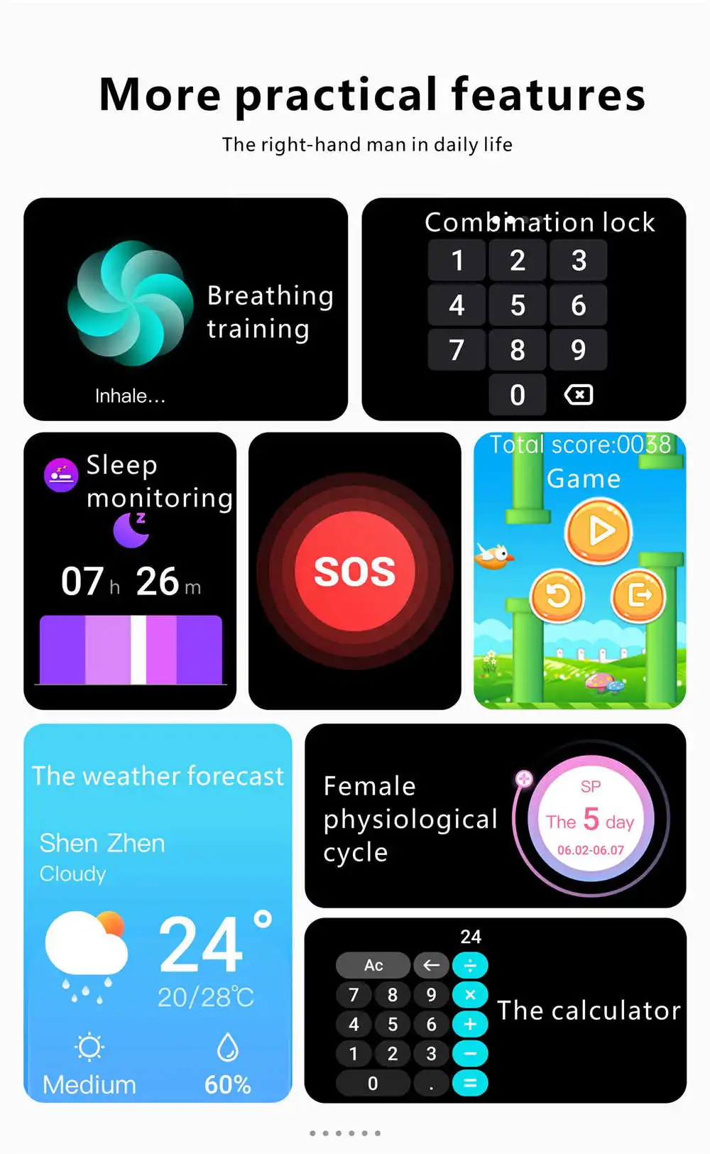 Smart Watch Men Women Bluetooth Call Smartwatch Body Temperature Sleep Heart Rate Monitor 2023 Watches Support Korean Japanese