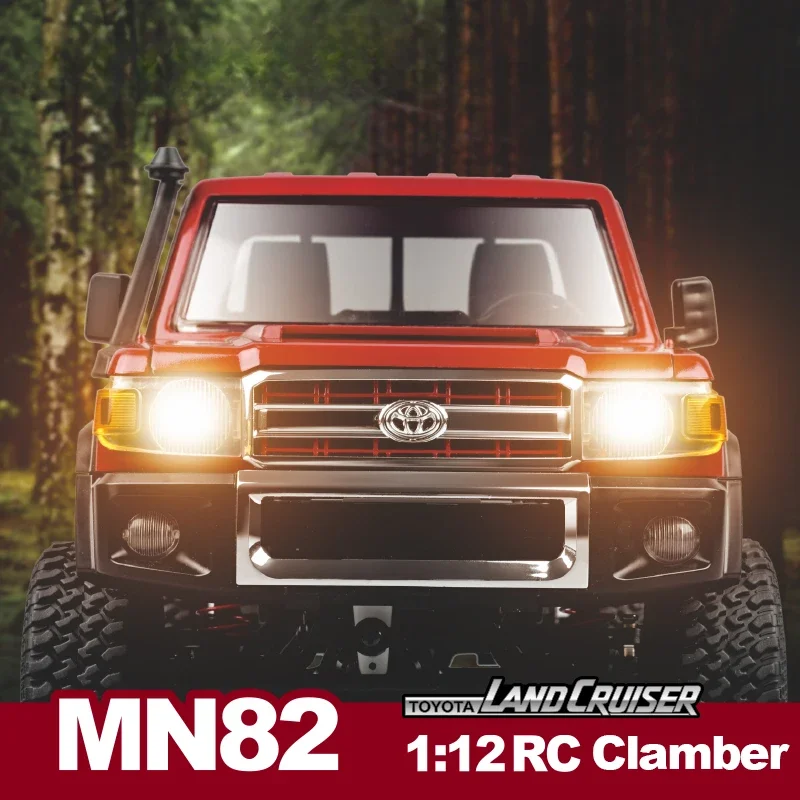 MN82 RC Climbing Off-road Vehicle 1/12 4WD Simulation LC79 Remote Control Pickup LED Lights Boy Remote Control Car Toy RC Cars Trucks