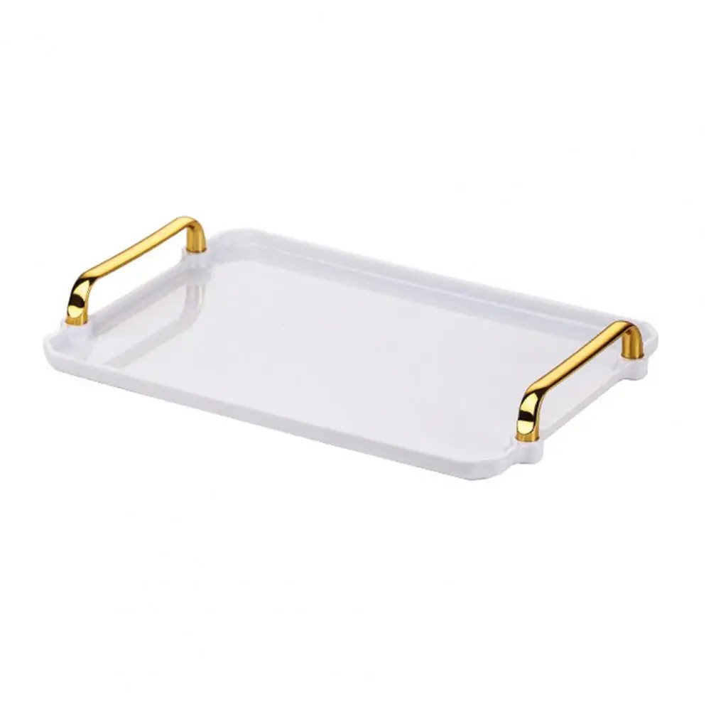 Bandeja rectangular para servir alimentos, bandeja de comida rápida,  bandeja gruesa para servir, bandeja antideslizante para servir bandeja  multiusos