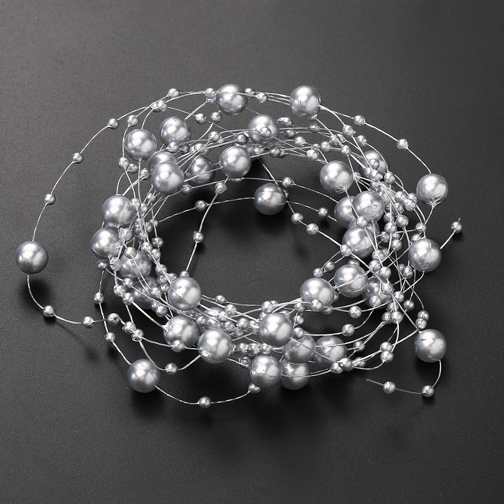 Elegant Acrylic Bead Chain for Decoration and DIY Projects - 5M Long