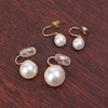 2pcs Pearl Ear Clip Earrings Fashion Without Ear Hole Earings Simple Ear Cuff Fake Piercing Fashion Jewelry Earings for Women 3