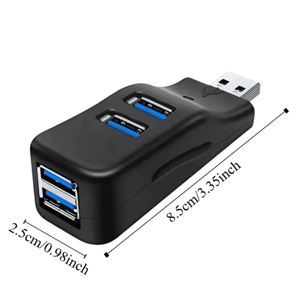 고속 4포트 USB 3.0 허브 U 디스크 리딩 어댑터 액세서리 USB-C 어댑터 미니 사이즈 확장기 스플리터 박스 PC 연결