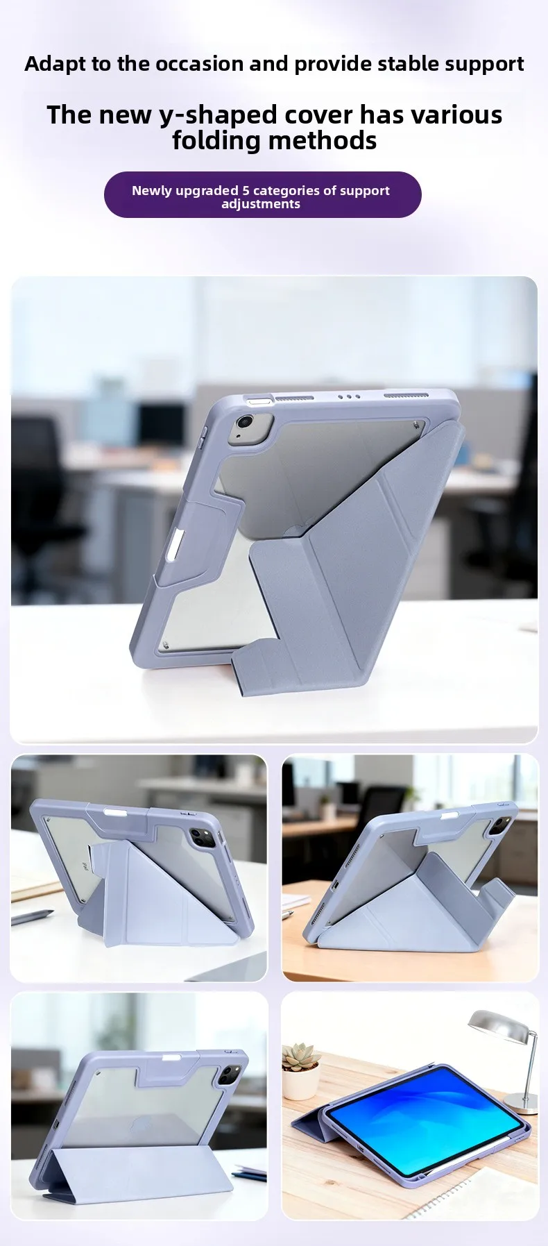 Für iPad11 Schutzhülle mit Stiftschlitz, 25 10,2-Zoll-Tablet-Hülle mit Schnalle, transparent Air7 – Detail 3