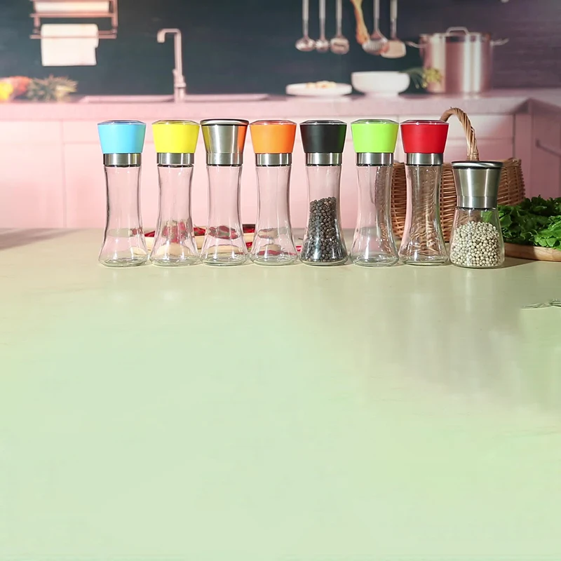 

Household Manual Black Pepper Grinder, Seasoning Bottle, Glass Grinding Bottle, Kitchen Utility Tools