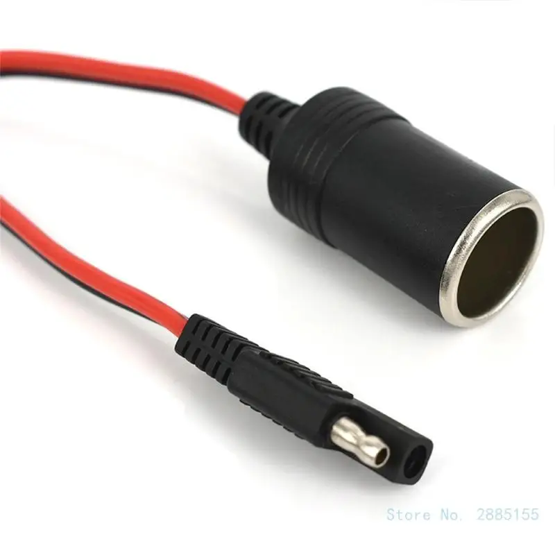 MeetUs - Convertitore con connettore USB maschio da 5 V a presa accendisigari femmina da 12 V