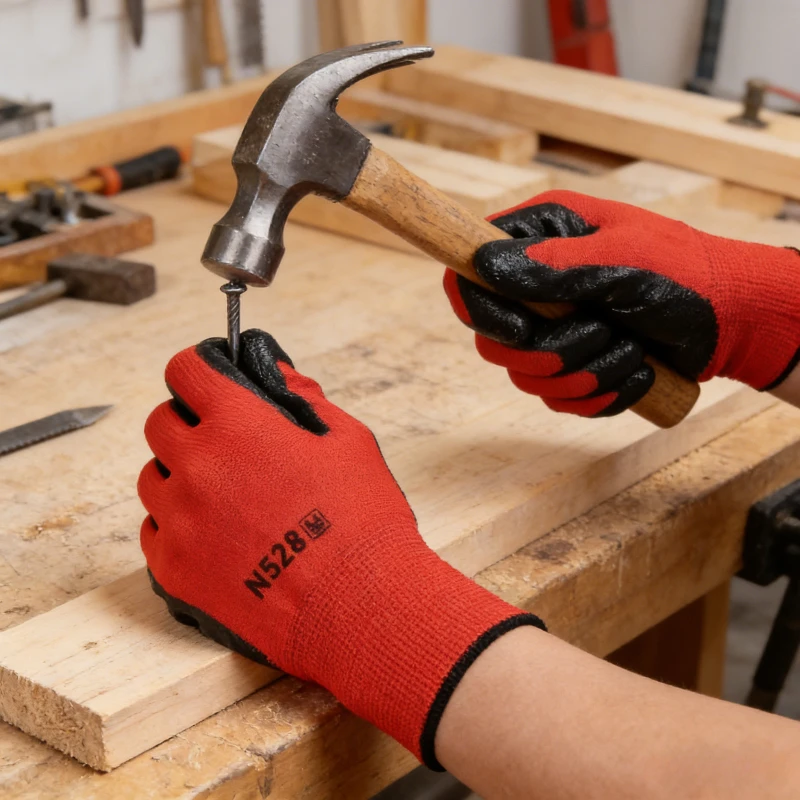 Enhanced Anti-Slip & Breathable Construction Work Gloves - 12 Pairs