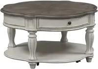 Round Cocktail Table, W38 x D38 x H20, White 1