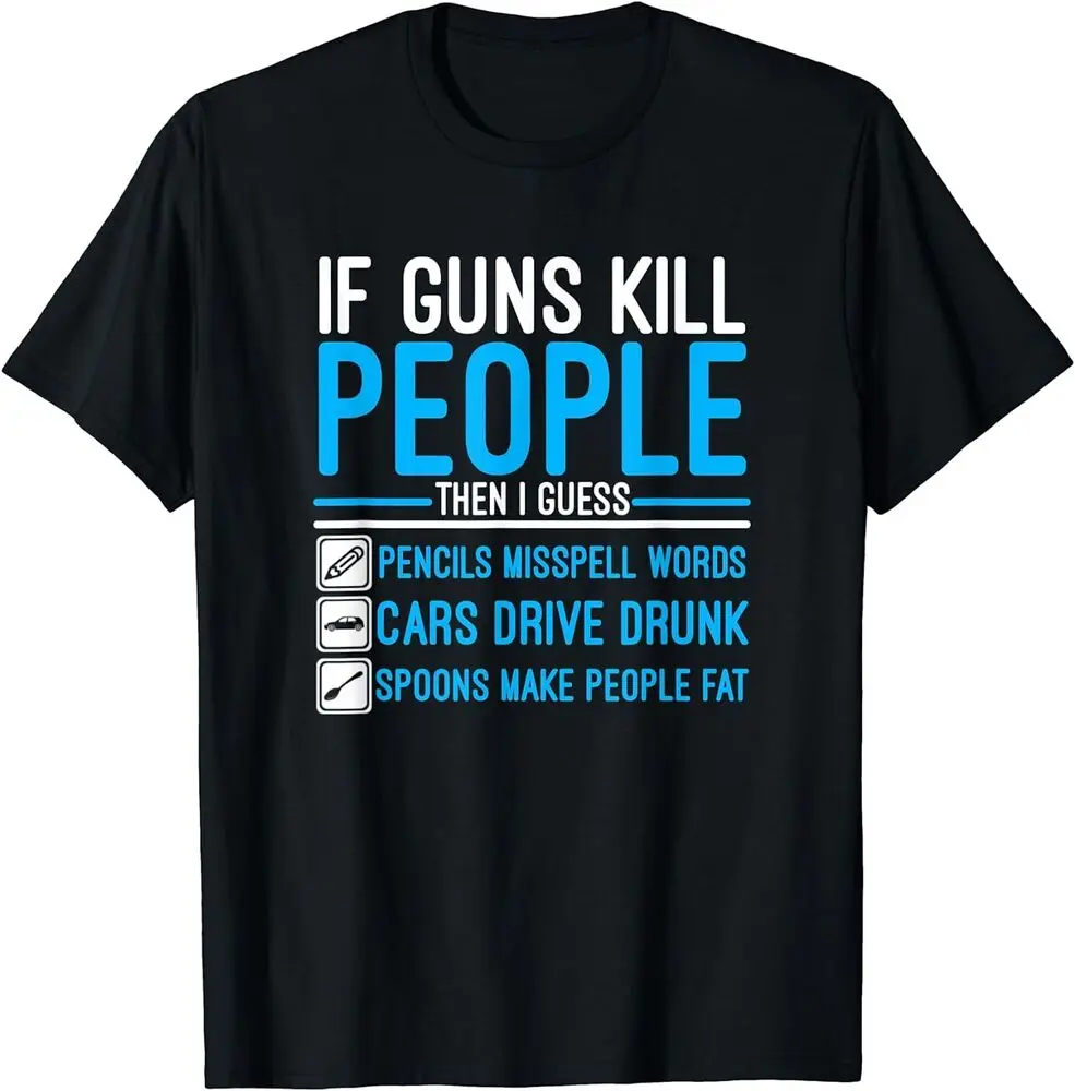 

Футболка с надписью If Guns Kill People, Y2K, Летний сезон