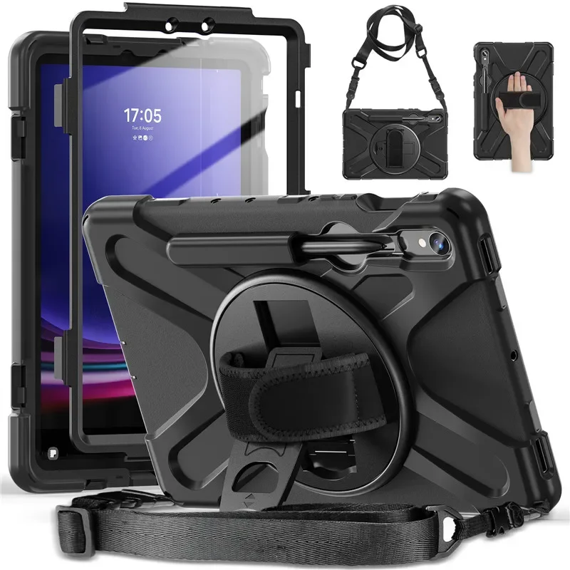 Tablet à Prova de Choque Stand Cover com Alça de Ombro para Crianças Case para Samsung Galaxy Tab s9 Plus 12.4 11 £ X810 2023