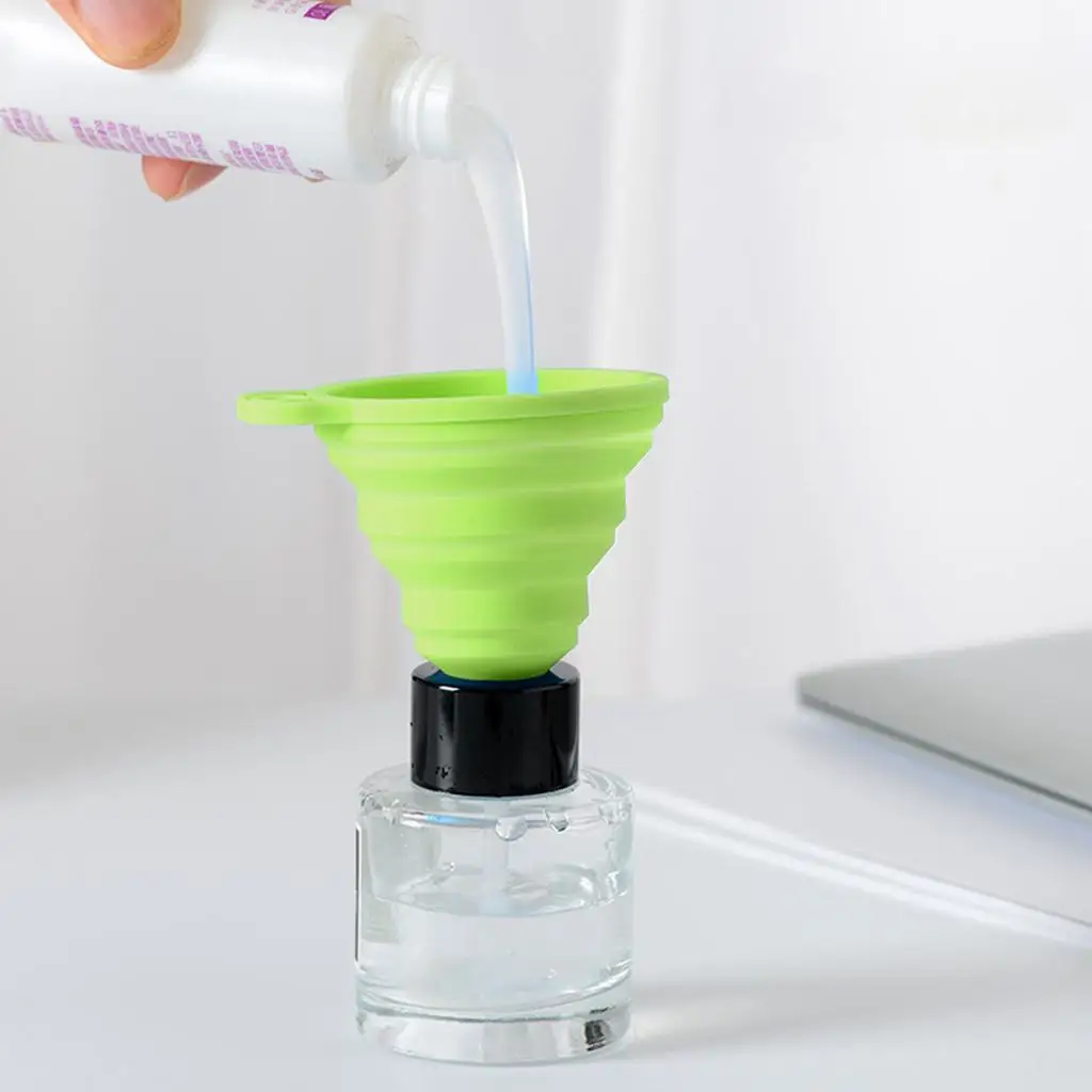 

1pc Silicone Kitchen Funnel for Liquid Powder Food Grade Silicone Funnel