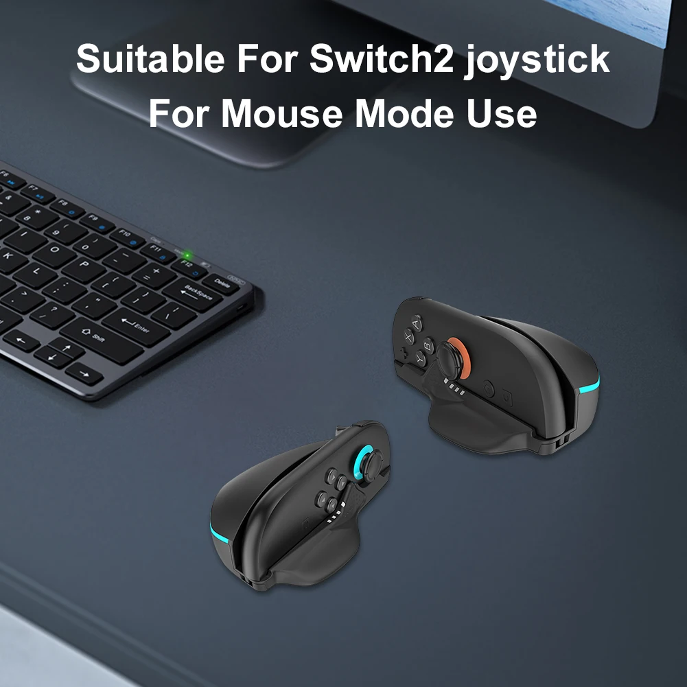 1 Paio di Impugnature per Mouse con Controllo Stabile per Giochi di Sparatutto, Controller per Mouse da Gaming, Supporto per Mouse da Scrivania per Accessori Switch 2 - immagine 4