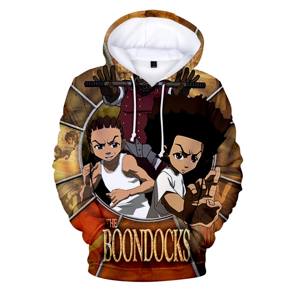 

The Boondocks Hoodies 3D Long Sleeve Sweatshirt Men's Hoodie Women Casual Harajuku Streetwear Unisex Oversized Clothes