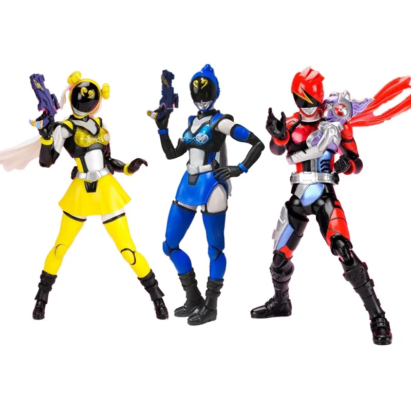 

Оригинальная BANDAI S.H. Фигурarts SHF Hikonin Sentai Akibaranger Akihabara синяя красная желтая анимационная модель куклы