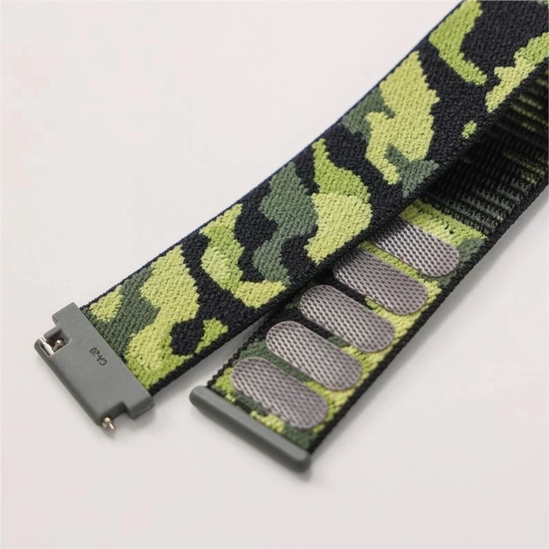 Camouflage Nylon Loop Sport Strap - 22mm Watch Band