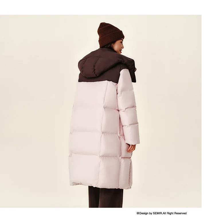 Down Jacket Women Long Length Water-Repellent New Winter Detachable Hood Winter Clothing