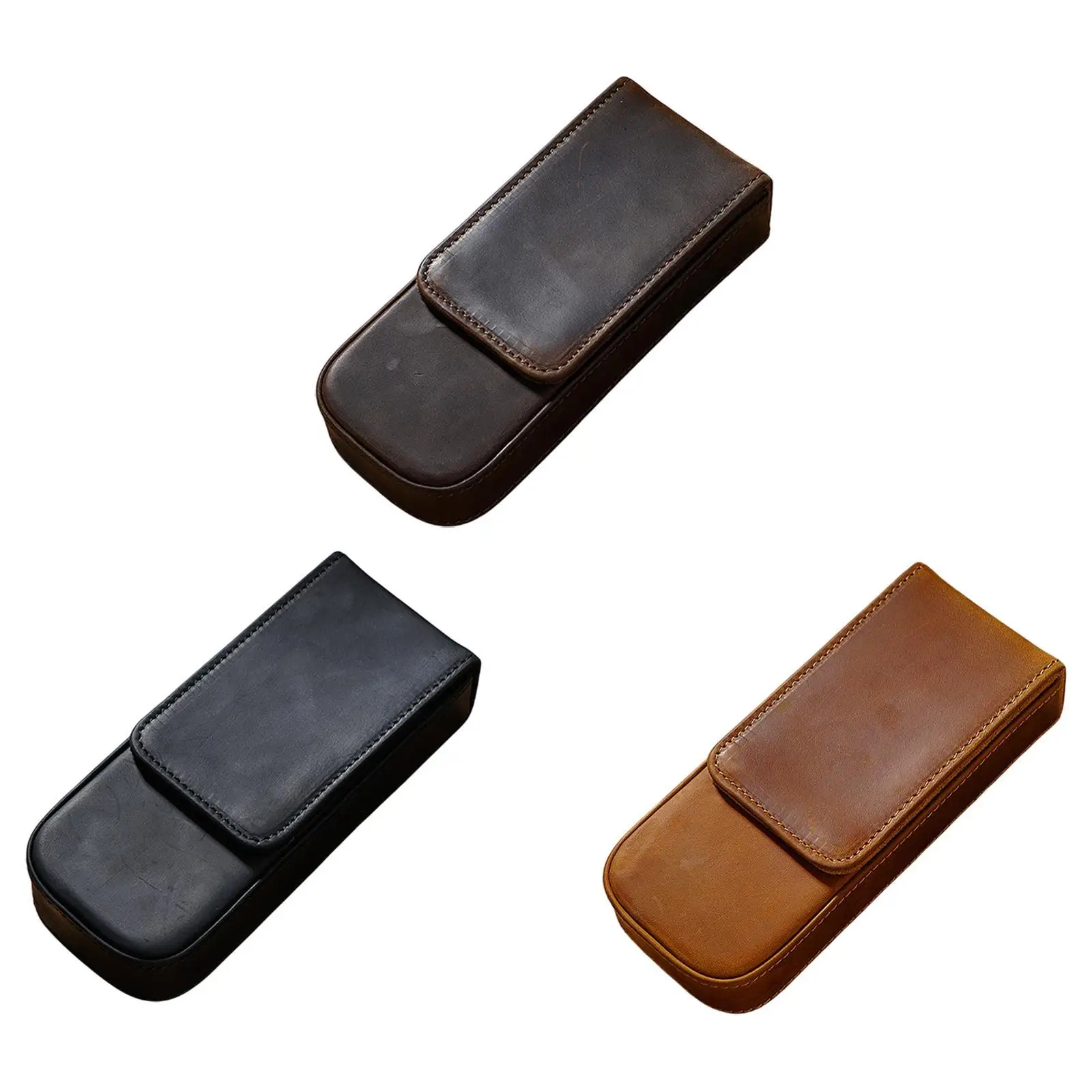 PU Leather Pen Case 3S Lots Pen Protective Holder Organizer for Gift Office School