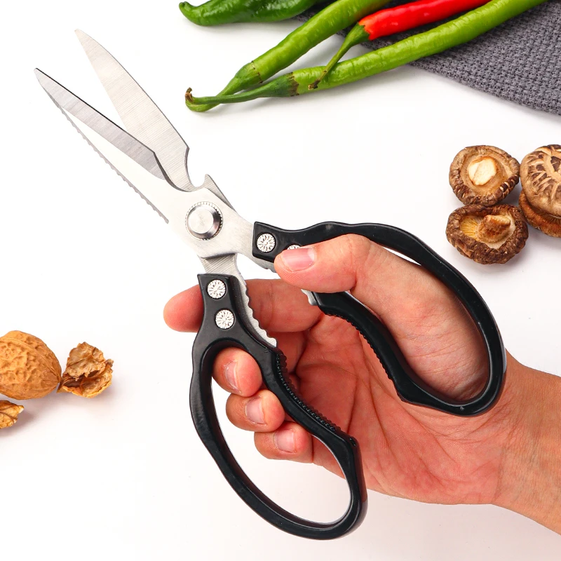 Kitchen Multifunctional Strong Scissors Household All-steel Kitchen Special  Stainless Steel Scissors - AliExpress