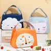 Cute Cartoon Printed Lunch Bag Kids Student School Lunch Bags Thermal Insulation Oxford Cloth Handbag Waterproof Storage Bags 1