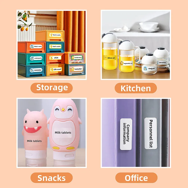 Niimbot D110 Smart Label Maker Mini Pocket Thermal Sticker Marker Wireless Printer Portable Handheld Home Office Storage Printer - Imagem 6