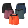 2 in 1 Marathon Shorts Quick Dry Long Distance Running Training Sports Men Gym Summer Pockets Lining Track And Field Shorts 5
