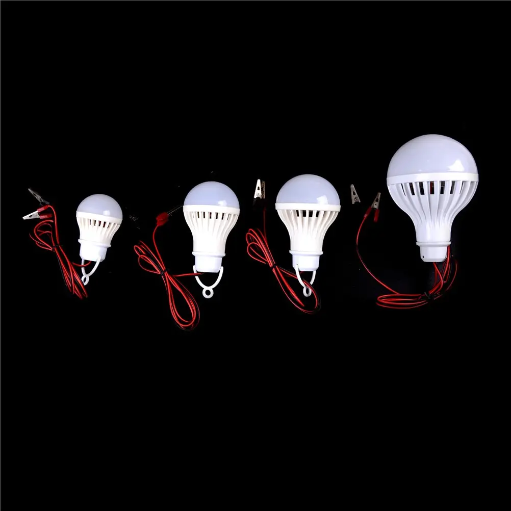 3W 5W 7W LED Lamp Home Camping Hunting Emergency Outdoor Light Lamp Practical LED Bulbs 12V DC 1pc