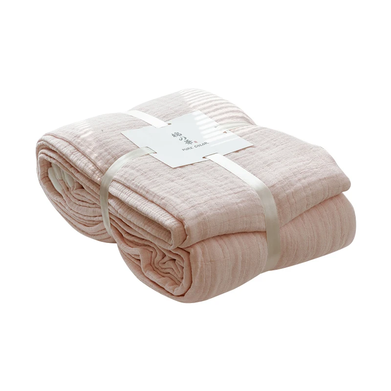 

Summer Thin Blanket Cotton Four-Layer Gauze Towel Quilt Pure Cotton Yarn Summer Blanket Air Conditioning Blanket Bed Sheet