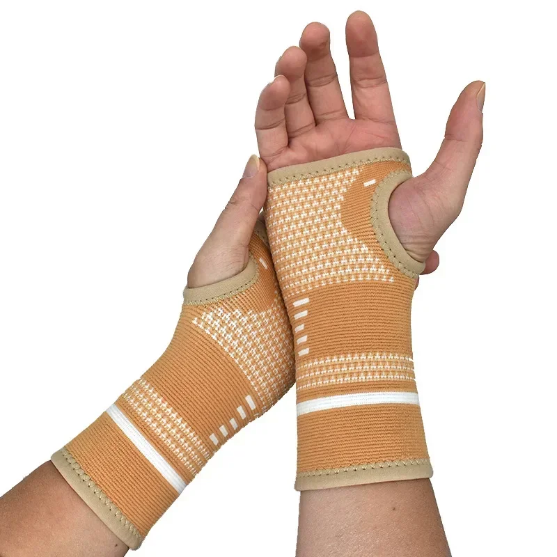 Wrist Brace Wrist Guard Compression Gloves Wrist Support Band Wrist Support 1Pc Copper Professional Wristband Sports Safety Compression Gloves Wrist Guard Arthritis Brace Sleeve Support Elastic Palm hand