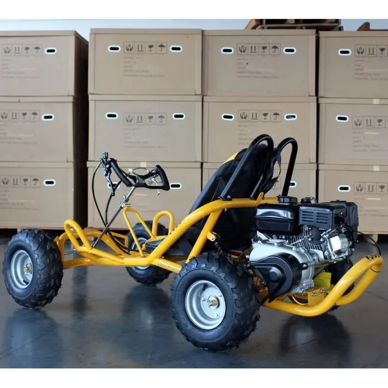 Safety Speed Buggy for Aged 105CC Heavy Duty Gasoline Karting with 4 Wheel 25KM/H