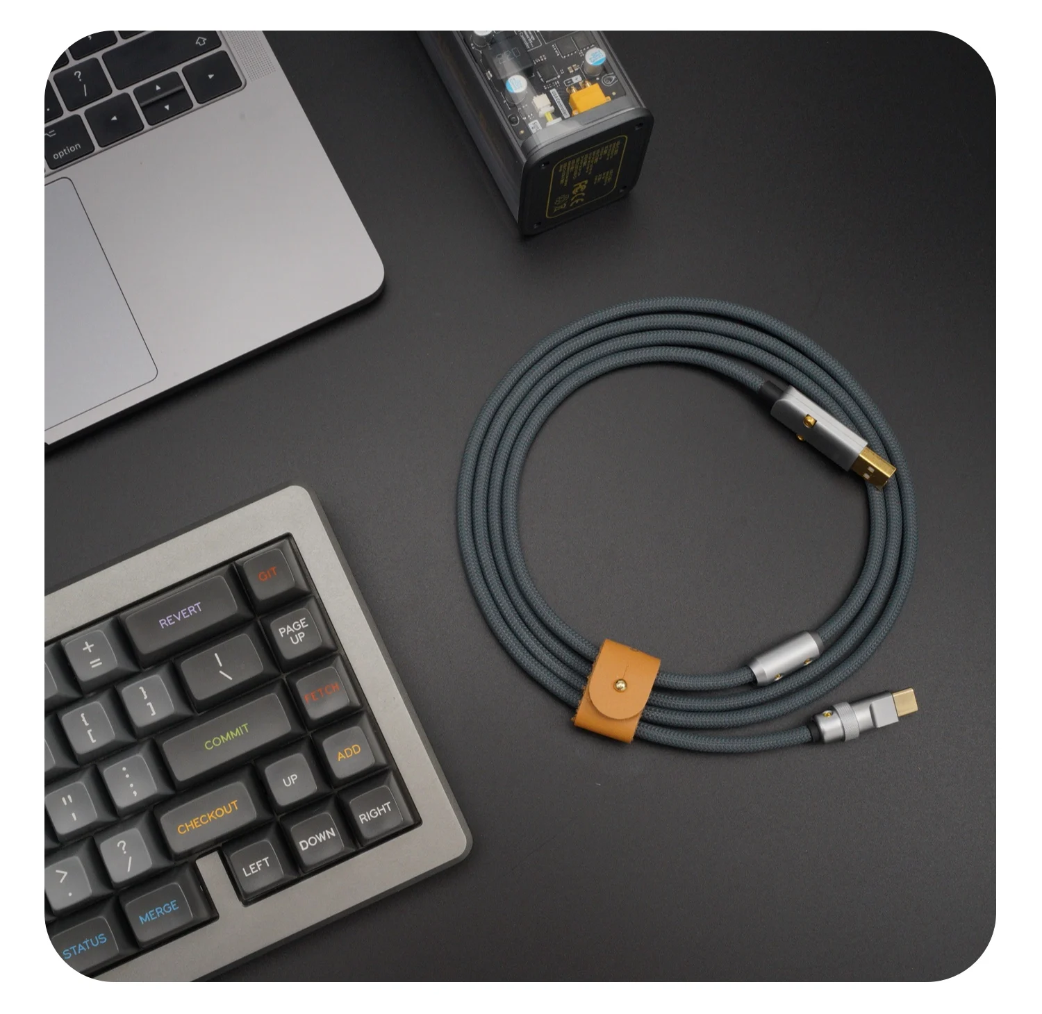

GeekCable Manual Customized Computer Keyboard Fever Data Cable USB ultra-soft braided straight line 150cm