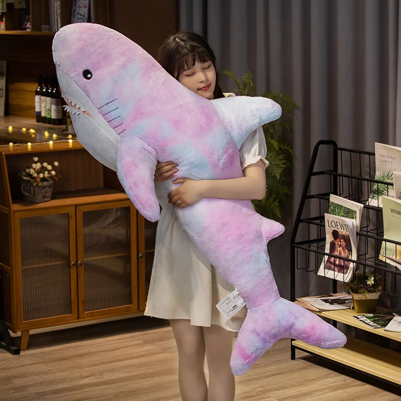 Kawaii Therapy Rainbow Shark Plush (110cm) - Jumbo Edition