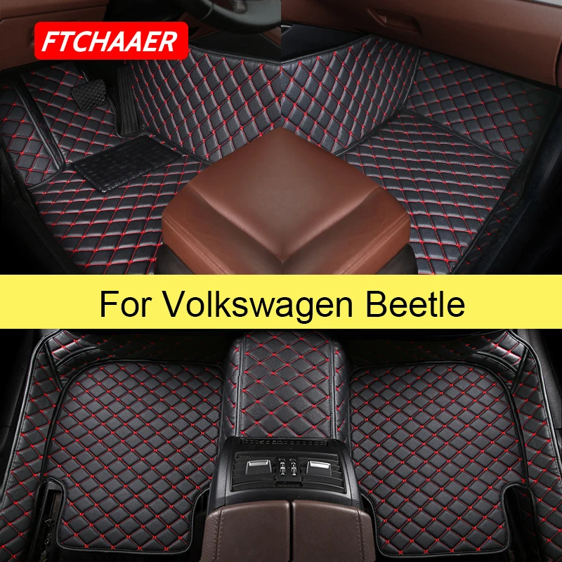 Ftchaaer Car Floor Mats For Vw Beetle Newbeetle Foot Coche Accessories