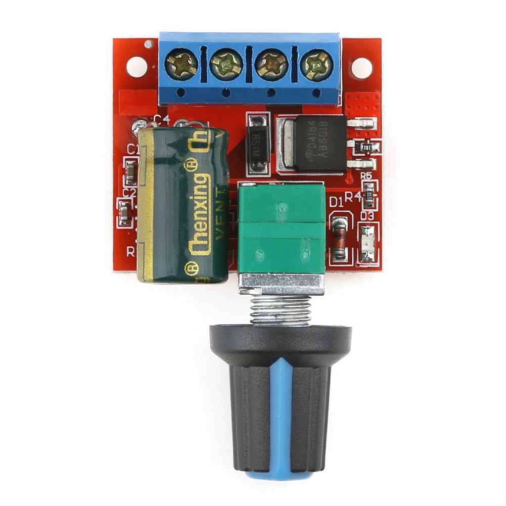 DC 4.5V-35V 5A PWM 모터 속도 컨트롤러 90W PWM 조정 가능한 드라이브 모듈 자동 복구 모터 속도 조절기