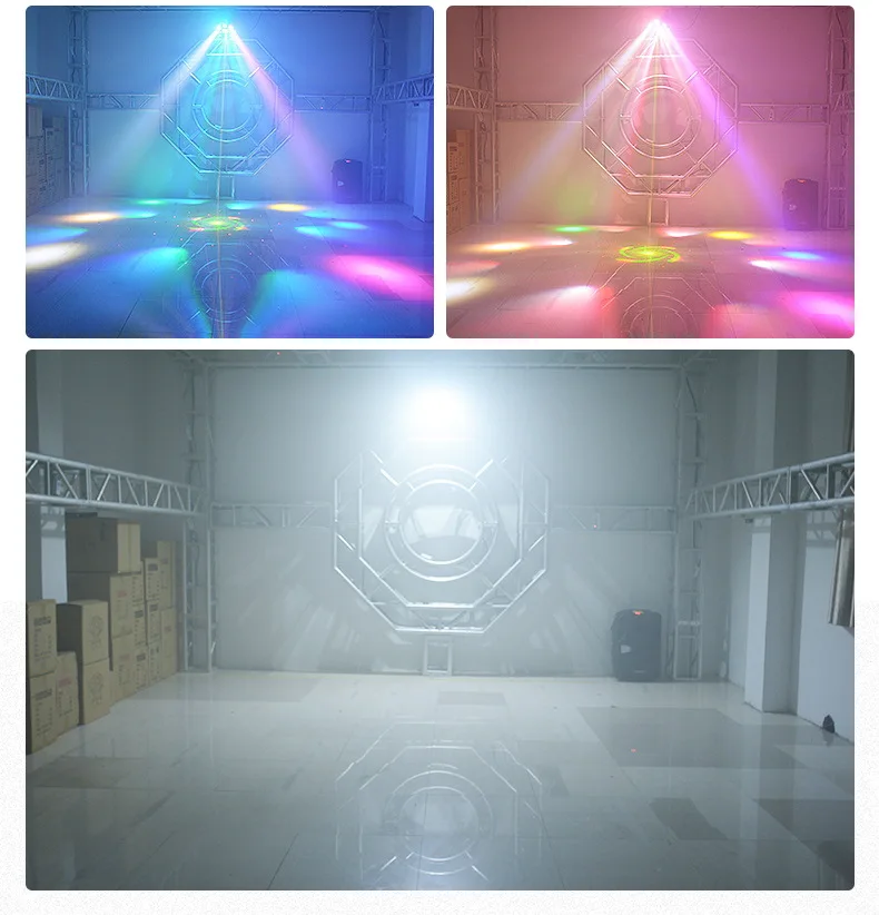 New RGBW Bee Eye 5 In1 Led Laser Beam Spider Disco Moving Head Light By DMX Cont