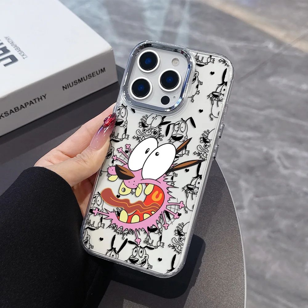 Courage The Cowardly Dog Transparent Phone Case - Soft Silicone TPU Back Cover
