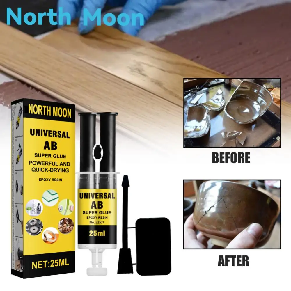 Description Picture 5 of itemUniversal Epoxy Resin AB Glue For Glass Metal Ceramic Woodworking Waterproof Repair Strong Adhesive Glue Super Liquid Glue