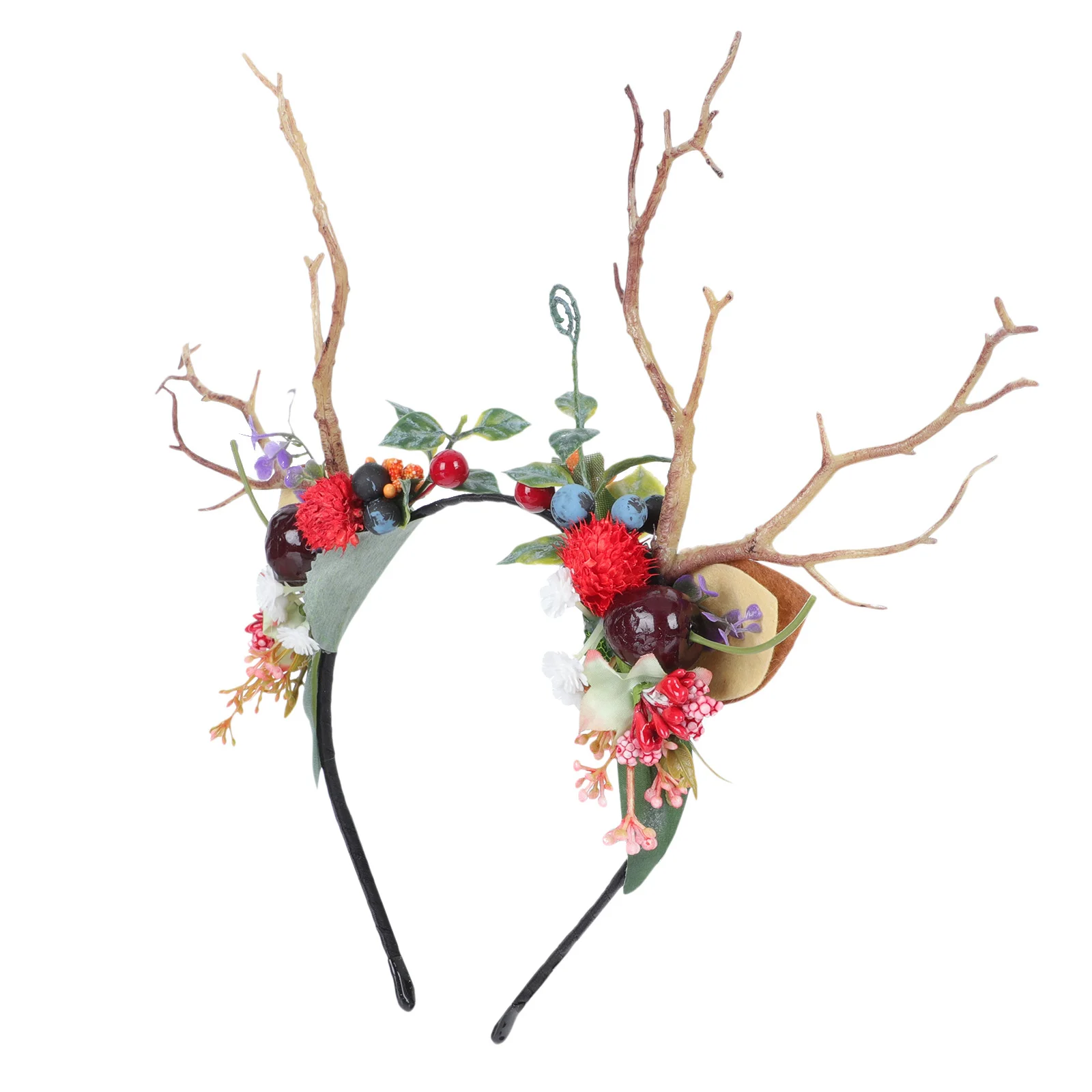 

Antler Headband Female Hair Accessory Decor Halloween Headdress Party Supply Festival Adorn Decorate Deer Horn Headpiece Prop